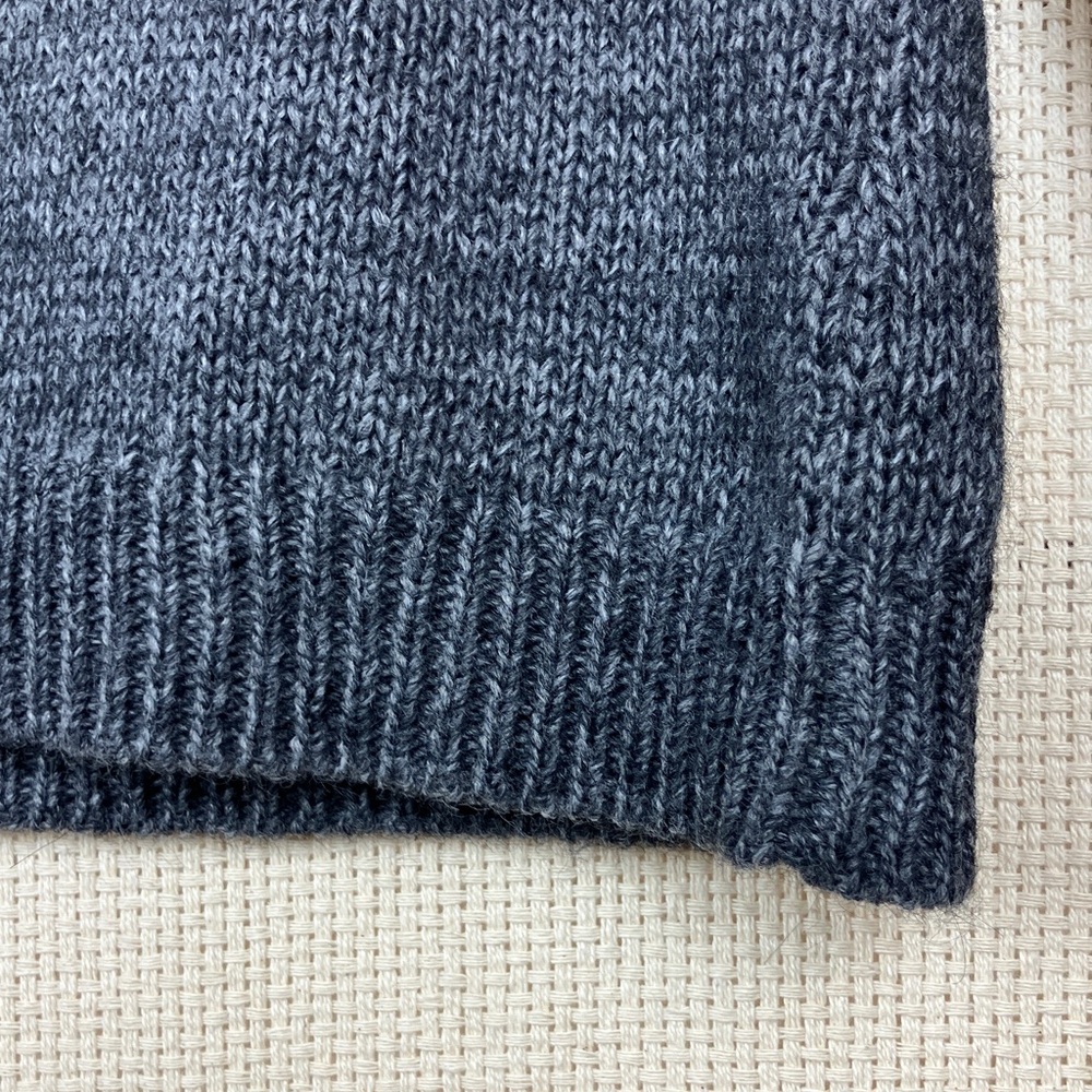 Garnet Hill Polar Bear Wool Alpaca Blend Sweater Gray - Picture 6 of 12